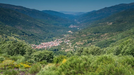 Valle del Jerte en la provincia de Cáceres