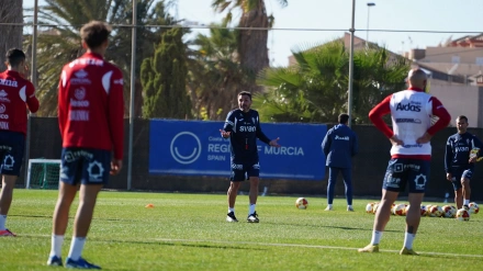 El Real Murcia se ha entrenado en Pinatar