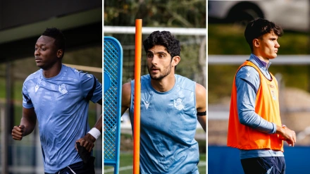 Umar Sadiq, Gonçalo Guedes y Gorka Carrera