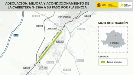 Mapa de situación ofrecido tras la aprobación en el Consejo de Ministros