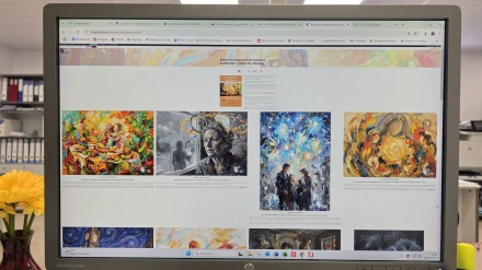 Una inteligencia artificial ilustra la Navidad más emotiva en el Hospital de la Reina de Ponferrada (León)