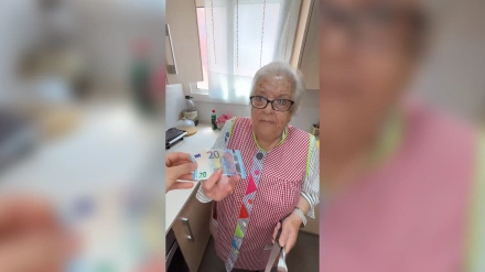 Encarna, durante el video