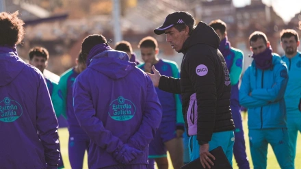 Guillermo Almada durante un entrenamiento del Real Valladolid