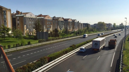 Imagen de recurso de la A-67 a su paso por Bezana