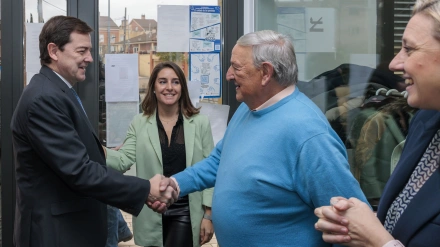 Acto pantallas interactivas esta mañana en Segovia