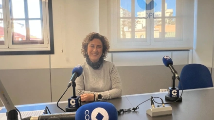 Eva Serna, en los estudios de COPE