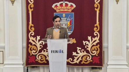 El alcalde de Ferrol, José Manuel Rey Varela, este martes, tras la Junta de Gobierno