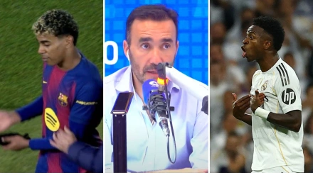 Juanma Castaño y los gestos de Vinicius y Lamine