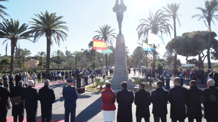 (Foto de ARCHIVO)Acto de celebración del vuelo del hidroavión 'Plus Ultra' en La Rábida en una imagen de archivo.REMITIDA / HANDOUT por AYUNTAMIENTO DE PALOS DE LA FRONTERAFotografía remitida a medios de comunicación exclusivamente para ilustrar la noticia a la que hace referencia la imagen, y citando la procedencia de la imagen en la firma16/1/2024