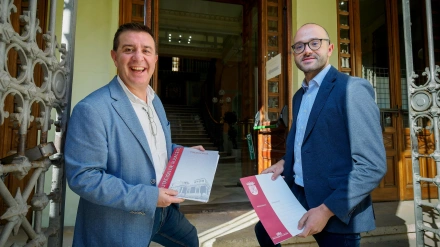 Foto del presidente y del vicepresidente Ia Diputación