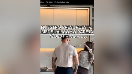 Nati y su pareja, en el vídeo