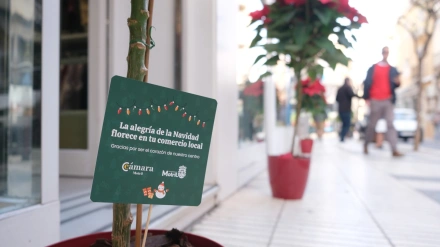 Motril se tiñe de rojo para impulsar su comercio local en Navidad
