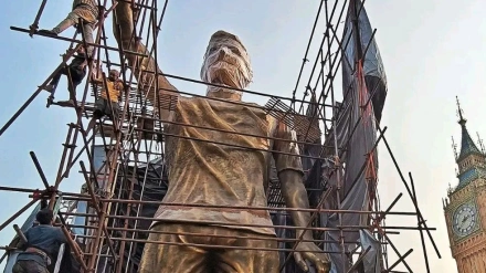 Estatua gigante de Leo Messi en la India