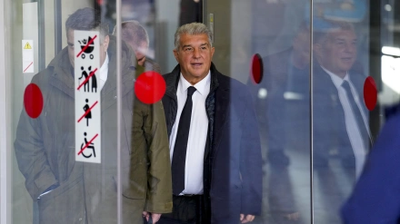 Joan Laporta ha estado declarando en los juzgados este viernes por el Caso Negreira.