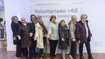 Algunas de las voluntarias Espazo+60 de Ferrol