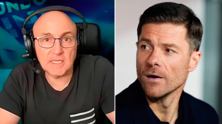 Julio Maldonado 'Maldini' y Xabi Alonso, entrenador del Real Madrid