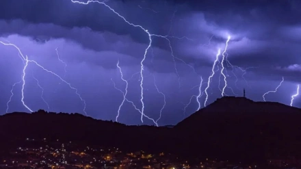 Tormentas esta pasada noche sobre Cartagena