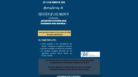 Cartel del viaje a la provincia de Ourense