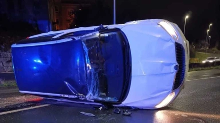 El vehículo ocupaba parte de la calzada