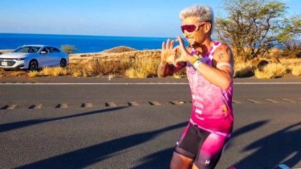 Juan Bautista 'Chamba' durante el Ultraman celebrado Hawaii