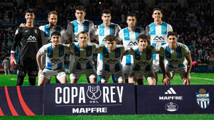 El At.Baleares posa antes del partido