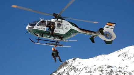 Rescate en helicóptero en el Pirineo Aragonés