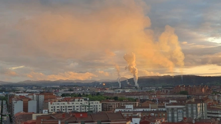 Contaminación en Veriña, en Gijón.