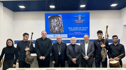 Presentación del Concierto de Navidad de la Real Banda de Gaitas de la Diputación