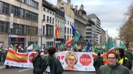 Manifestación en Bruselas contra la nueva PAC