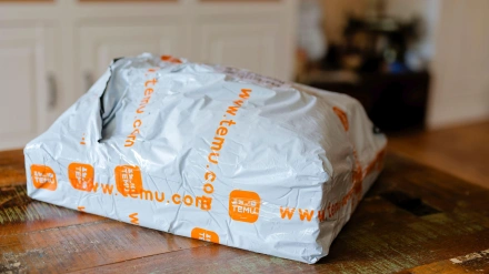 Paquete de Temu, empresa china de venta online