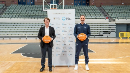 Fran Sánchez y Sito Alonso en la presentación del partido Costa Cálida