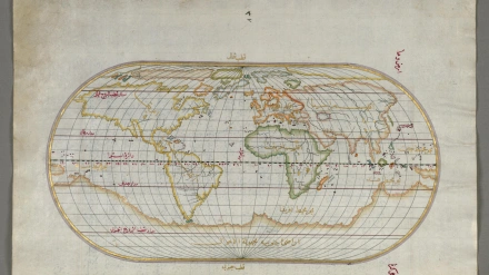 Mapa mundial ovalado de Piri Reis