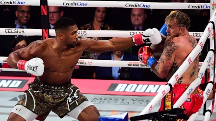 Jake Paul se enfrentó a Anthony Joshua, ex campeón de los pesos pesados.