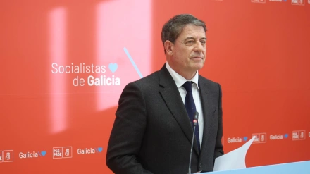 Imagen de archivo de una comparecencia de Gómez Besteiro