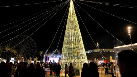 Ambientación navideña del Puerto de Cartagena