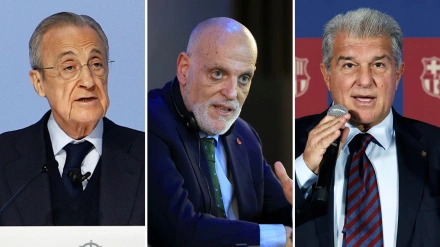 Florentino Pérez / Javier Tebas / Joan Laporta