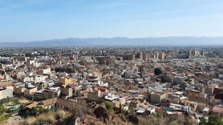 Panorámica del casco urbano de Lorca desde su castillo