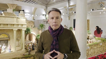 Felicitación Navideña del alcalde de Lorca, Fulgencio Gil, ante el belén municipal con motivo de la Nochebuena