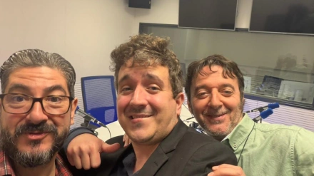 Marc Balló junto a Roberto Pablo y Urbano Canal