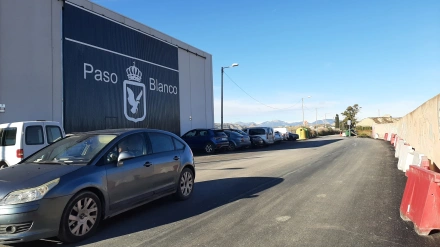 Obras de ampliación de la Ribera de San Miguel, junto al río Guadalentín