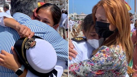 Reencuentro de una familia ovetense que podrá comer junta en Navidad por primera vez