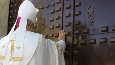 Fray José abriendo el Jubileo en la Catedral de Badajoz el 29 de diciembre de 2024