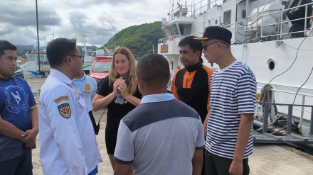 Fotografía cedida por el Equipo de Búsqueda y Rescate de Indonesia (SAR)