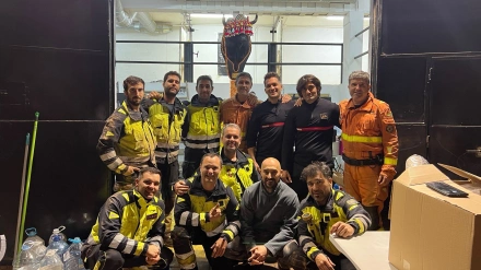 Imagen de los bomberos de Valladolid que participaron en el operativo de emergencia de la DANA en Valencia