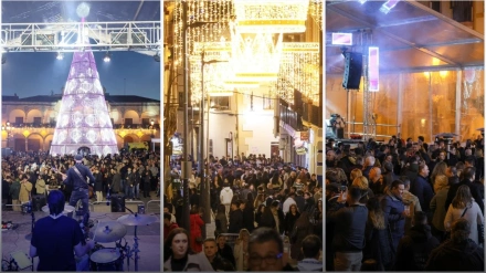 Instantes de la "Nochevieja" en diferentes emplazamientos de Lorca