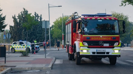 Un camión de bomberos de Samur