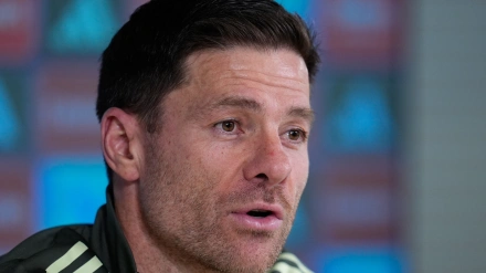 Xabi Alonso, en rueda de prensa