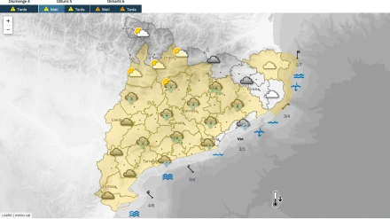 Riesgo de nieve a cota cero en Cataluña