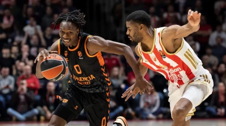 Badio volvió a ser de los mejores de Valencia Basket en Belgrado