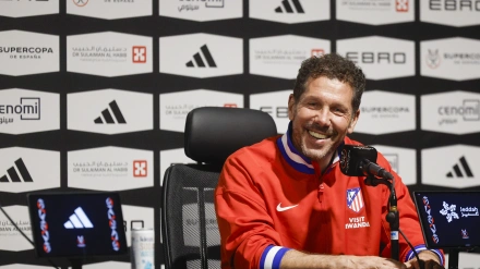 Simeone, en rueda de prensa